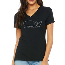 Load image into Gallery viewer, Ladies V-Neck (Black)