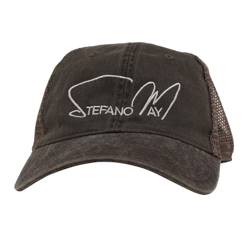 Stefano May Logo Cap (Black Wash/Gray Mesh)